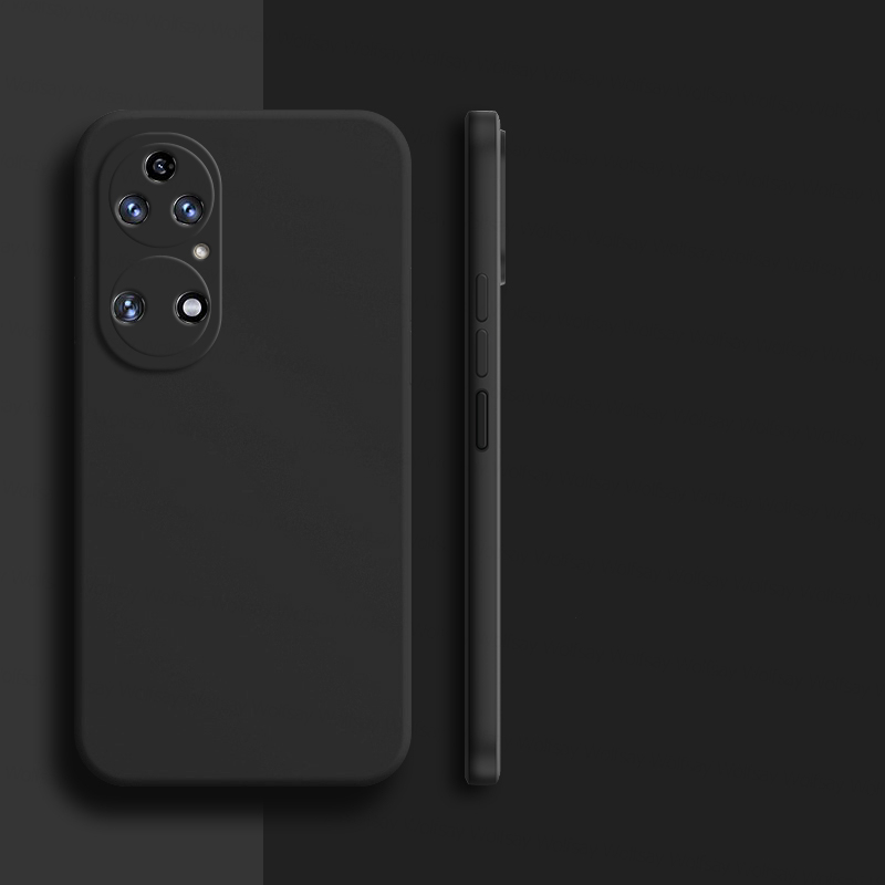 Für Huawei P50 Profi Hülle Huawei P50E P40 P50 P60 Profi Kunst Startseite Caes stoßfestes TPU-Flüssigsilikon-Telefonrückseite Huawei 50 Profi: Leinwand / Schwarz