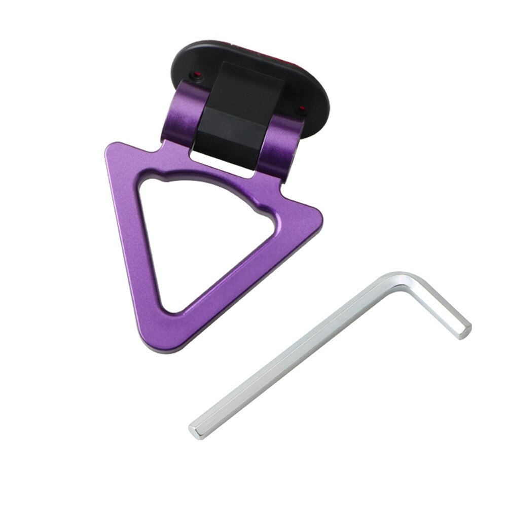Car Towing Hook Universal ABS Triangle Bumper Sticker Tow Hook For Racing Auto Trailer Simulation Adorn Accessories