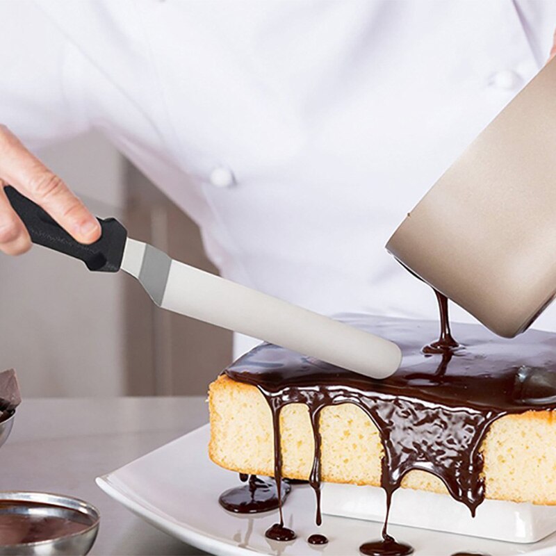 Outils de décoration de gâteaux outils de pâtisserie et de cuisson en acier inoxydable spatule à crème portable accessoires pour beurre à gâteau outils de cuisson