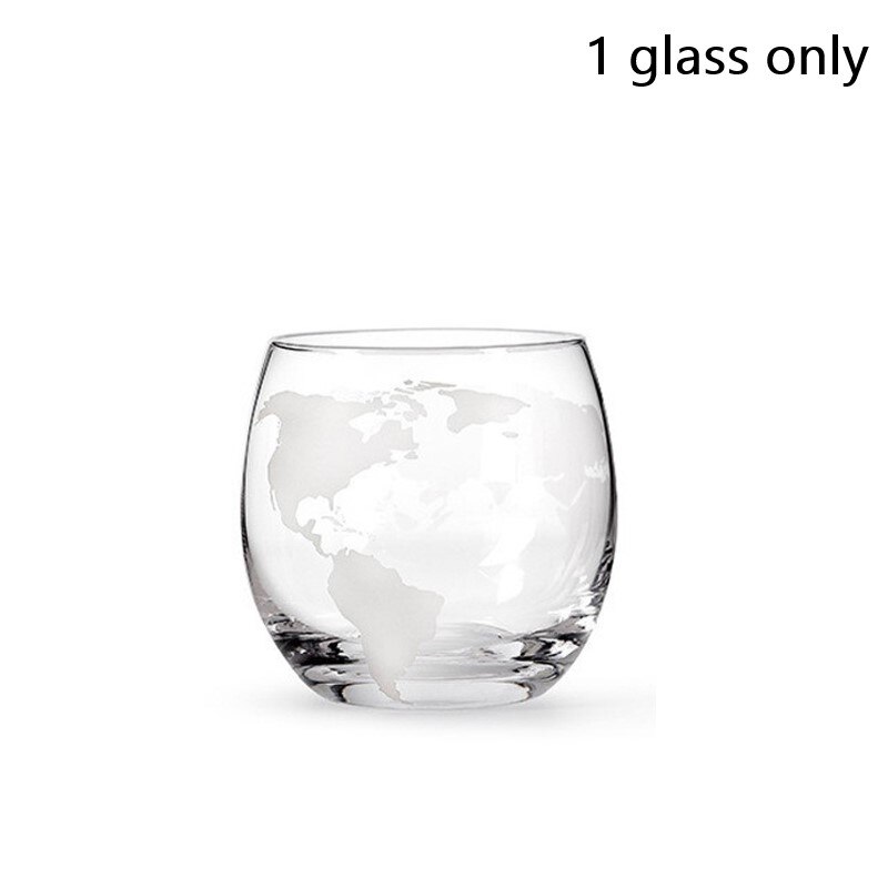 Whiskey Decanter Globe Wijn Glas Set Zeilboot Schedel Binnen Kristal Whisky Karaf Met Fijn Hout Stand Drank Decanter Voor Vodka: Glass 250ml
