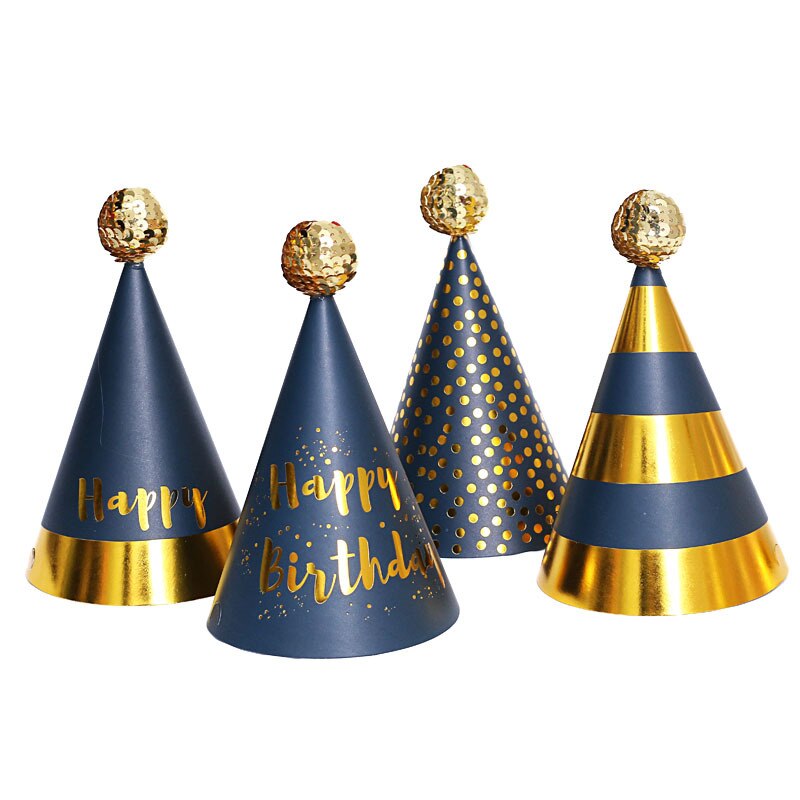 Kinderen Verjaardag Hoed Gelukkige Verjaardag Papier Hoeden Cap Prins Prinses Kroon Partij Decoratie Voor Jongen Meisje Verjaardagsfeestje Decoraties
