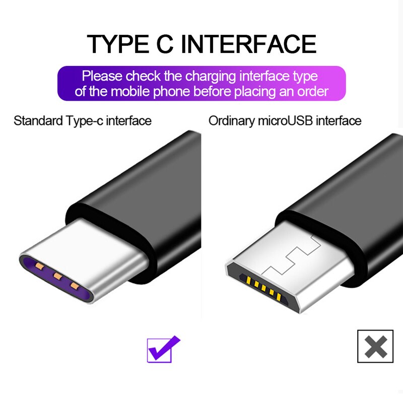 USB Type C Cable for Huawei P40 P30 P20 Lite Mate 30 Pro Quick charge USB C Fast Charging Cable Type C Cable for Redmi Note 9S