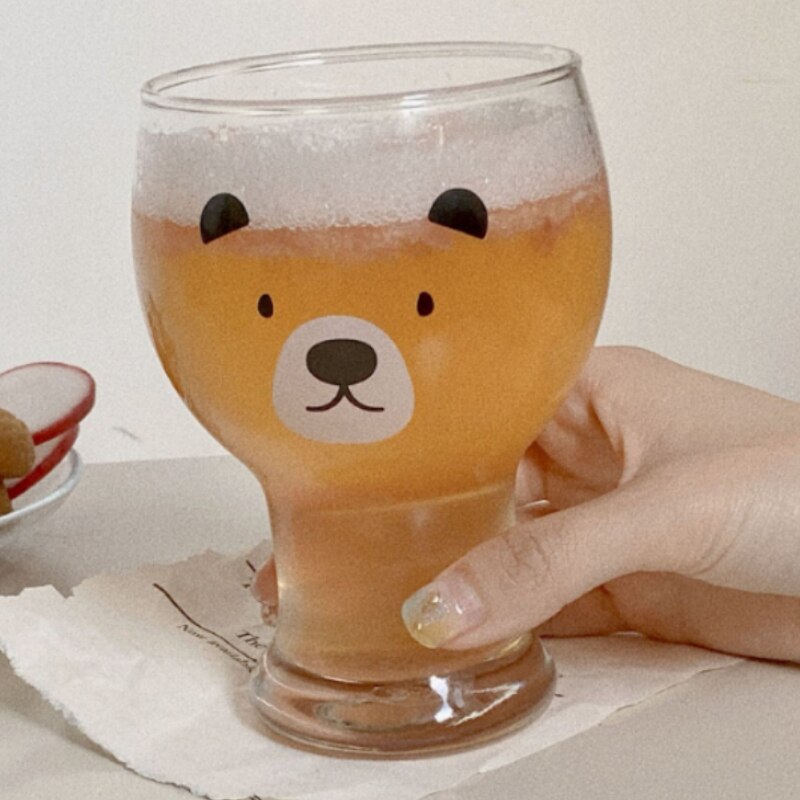 Chope à bière ours 400-450ml, Ins, multi-usages, populaire, à la , jus de Dessert, boisson froide, Cocktail, service à vin