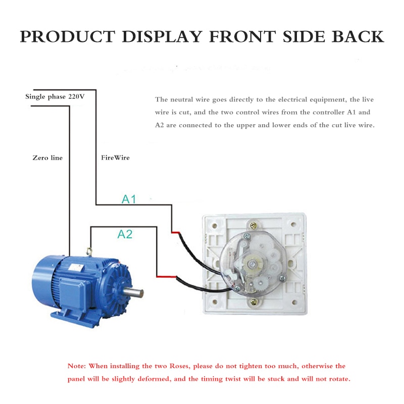 AC 15/30/120 Minutes Mechanical Timer Swtich Temporizador Controller Countdown High Power Mechanical Timing Control Tool