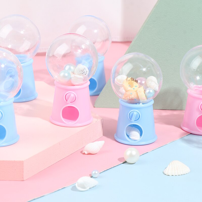 Mini Candy Machine Bubble Gumball Dispenser Coin Bank Kids Toy ~