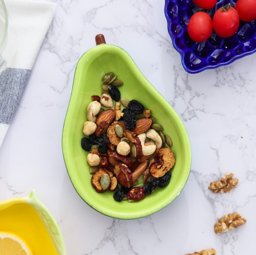 Ceramic glaze bowl avocado bowl fruit salad bowl dessert bowl snack plate