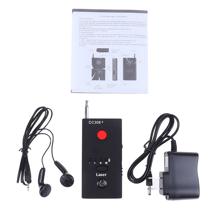 Multi-Function Wireless Camera Lens Signal Detector CC308+ Radio Wave Signal Detect Camera Full-range WiFi RF GSM Device Finder