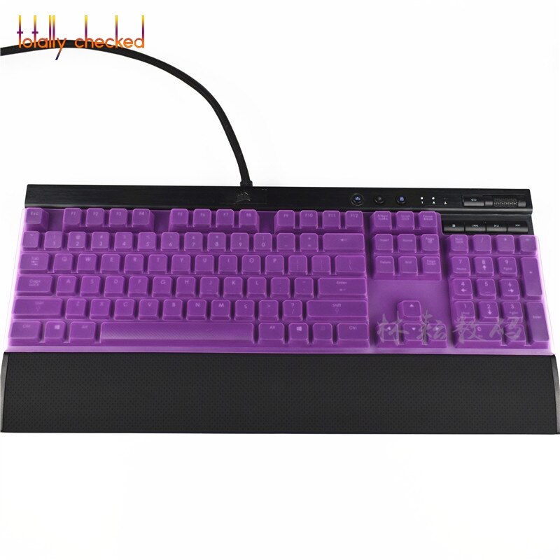 Protecteur de peau de couverture de clavier de Silicone pour le clavier mécanique de jeu de Corsair K70 RAPIDFIRE rvb RAPIDFIRE K70 LUX/LUX rvb: purple