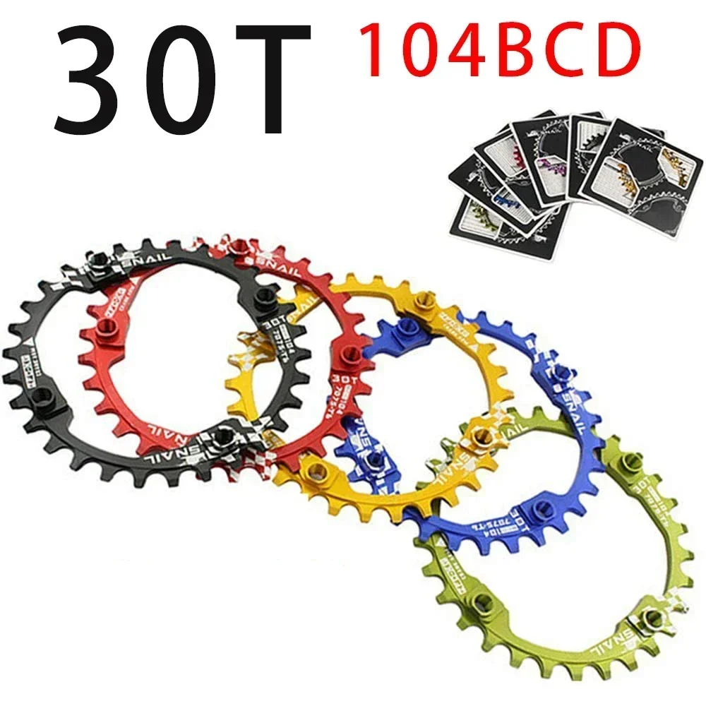 104BCD MTB Fahrrad Kettenräder Kettenblatt 30T Kettenblatt Mountainbike Kurbelgarnitur Zahn Platte Teile Kette Ring Fahrrad Teile