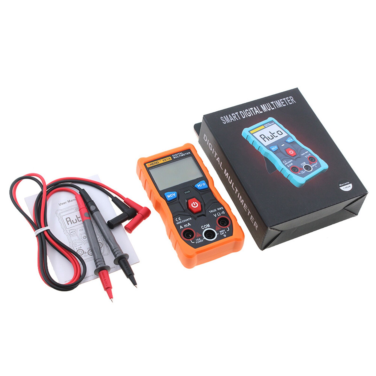 Digital Multimeter DC AC Voltmeter Current Tester Meter with Diode Continuity Test Automatic Multi Function Anti-Burn _WK