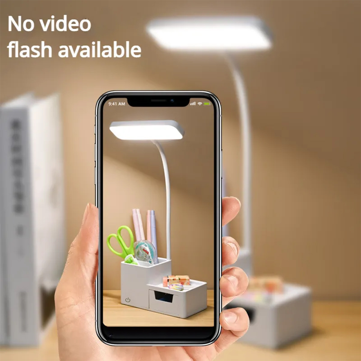 4000Mah Led Tafellamp Usb Oplaadbare Leesboek Nachtlampje Oogbescherming Touch Dimbaar 3 Modi Pennenhouder Bedlampje