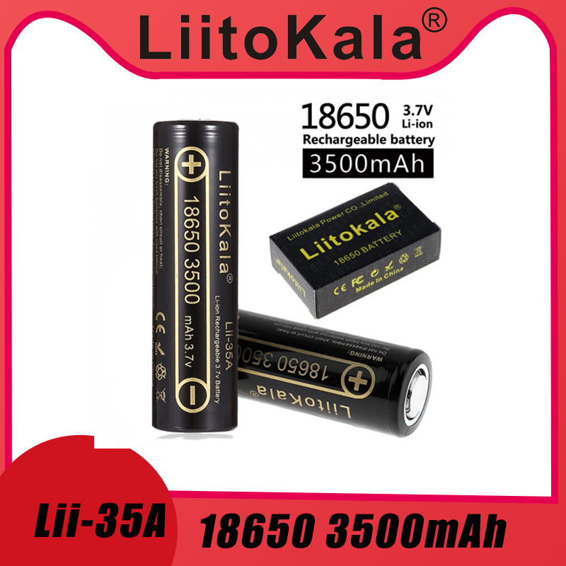 Originele Liitokala 30A Lii-35A 18650 Li-Ion Batterij 3.7V 3500Mah Oplaadbare Li-Ion Hoge Batterij Voor Flashinglig