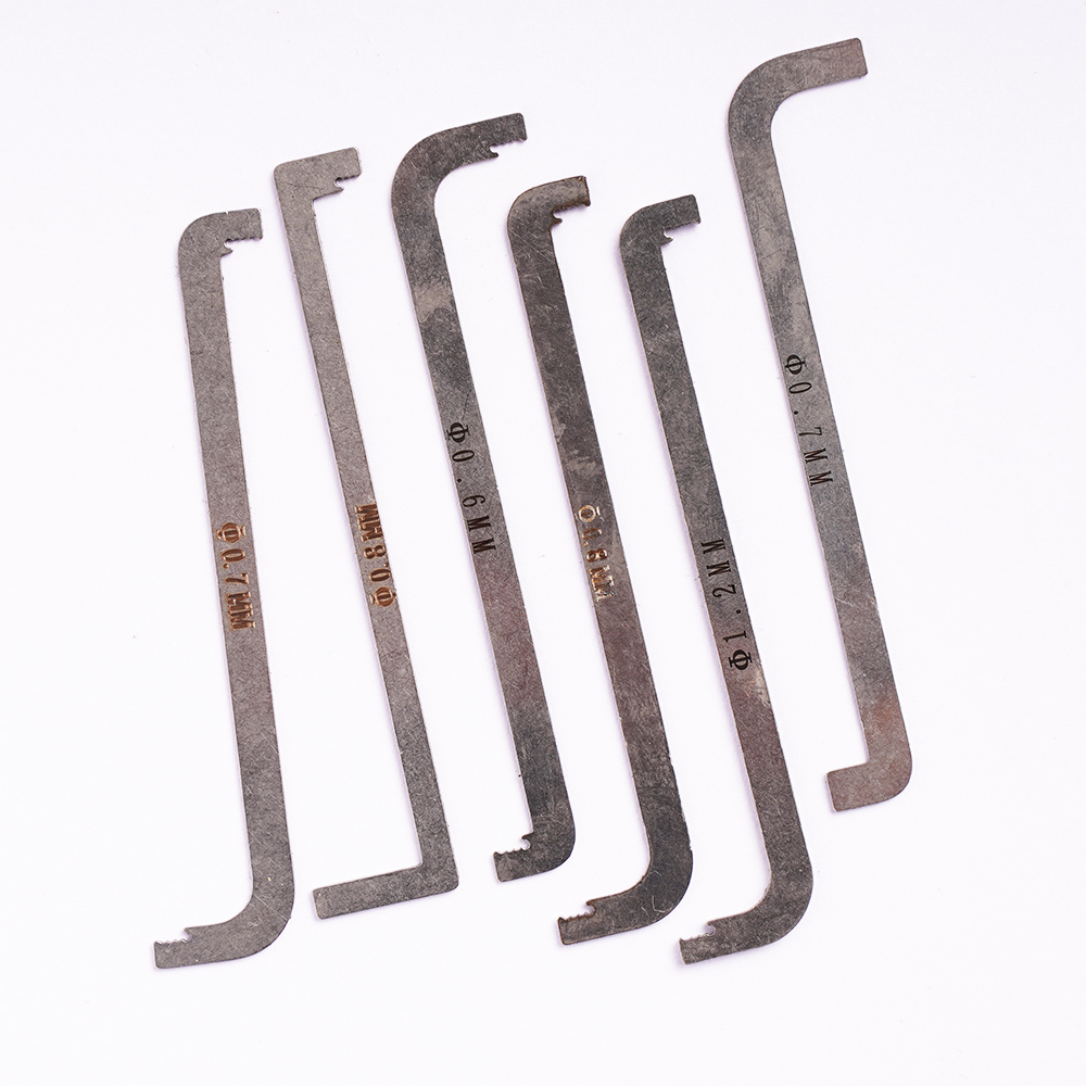 6 pieces/11 pieces Lock Tension Wrench ,Replacement Turning Tool Locksmith Pick Tool: Brown