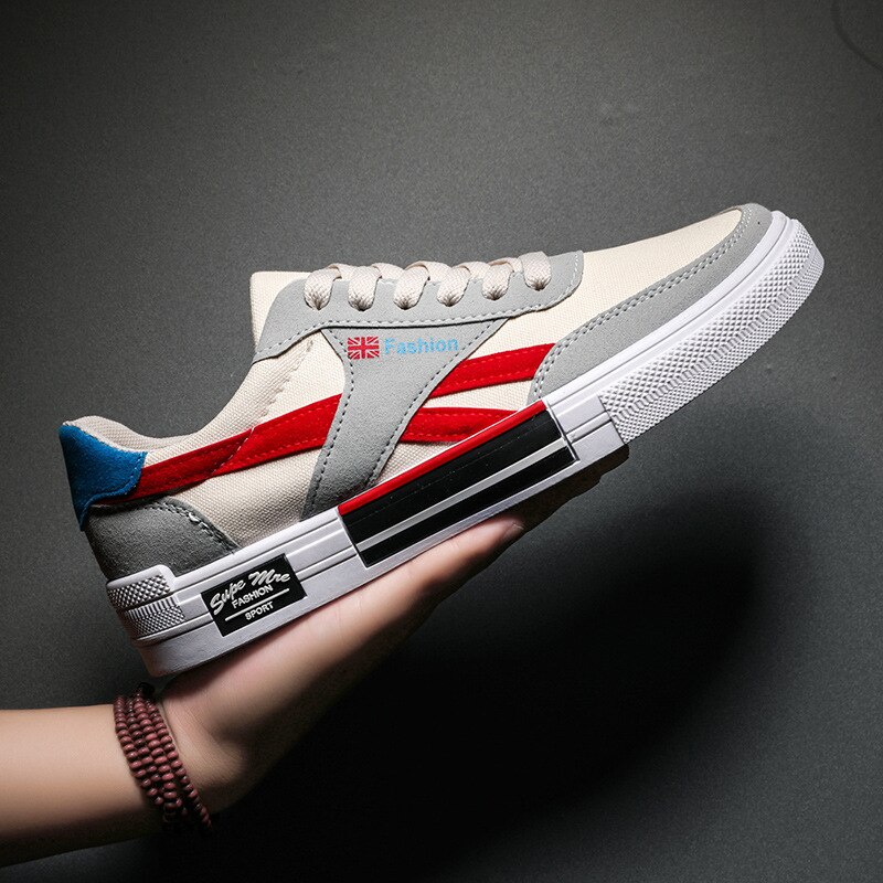 Heren vulkaniseren schoenen dames canvas schoenen veterschoenen casual heren platte schoenen heren sneakers zapatos hombre