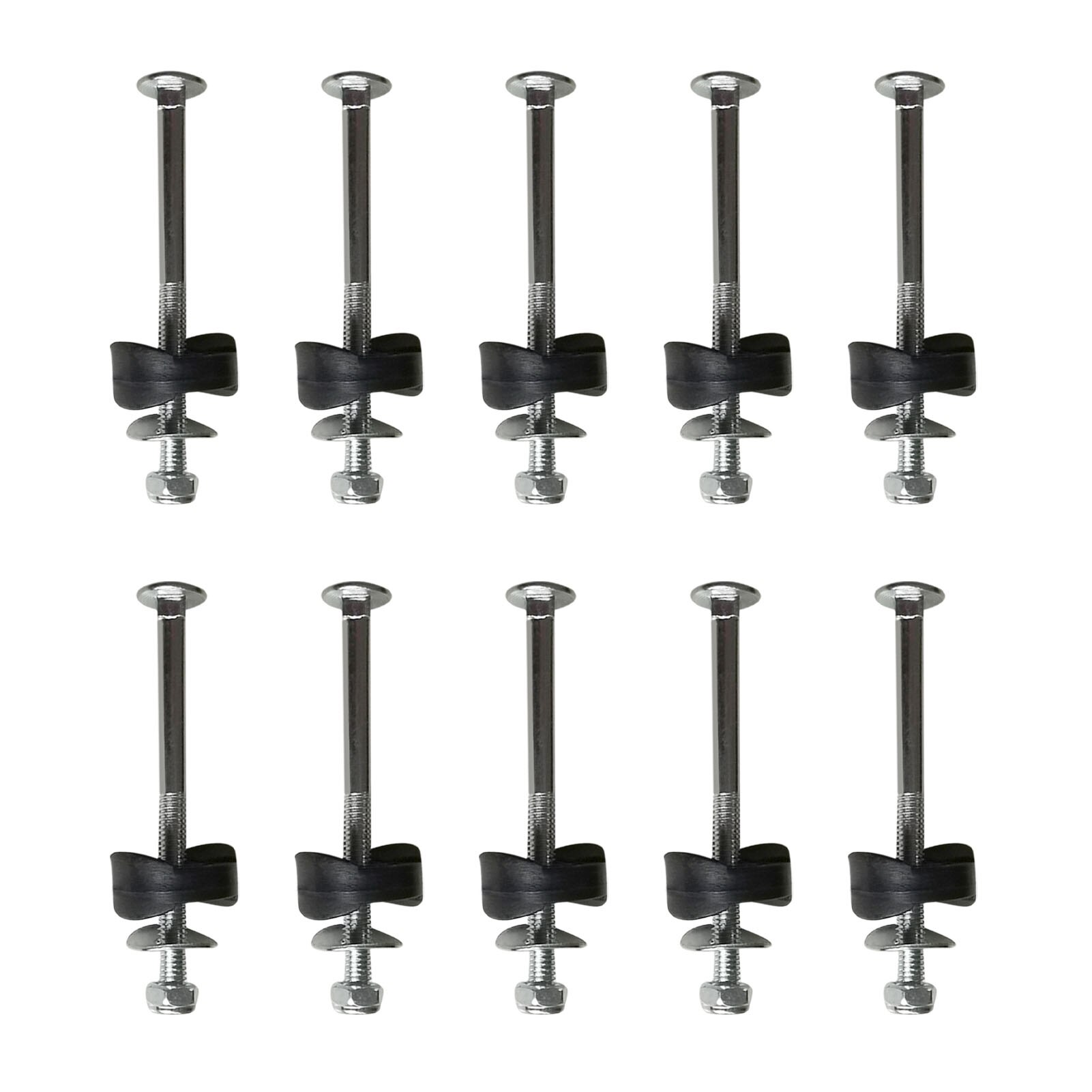 10Pcs Trampoline Springen Bed Vervoer Moer Schroef Vierkante Kop Trampoline Schroeven Gegalvaniseerd Staal Schroef Jump Bed Stabiliteit Te: Default Title