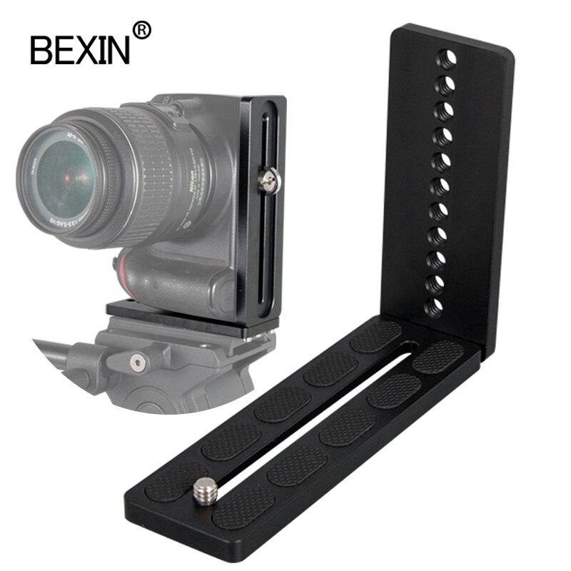 BEIXN Vertical Shot L Plate Dslr Camera Quick Release L Plate Mount Bracket For Canon Nikon Sony and Arca Swiss Tripod Ball Head: L130-35