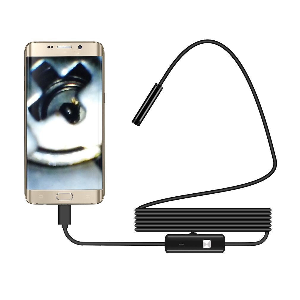 For Android WIFI Endoscope Waterproof Borescope Inspection Camera 8 LED a long effective focal length