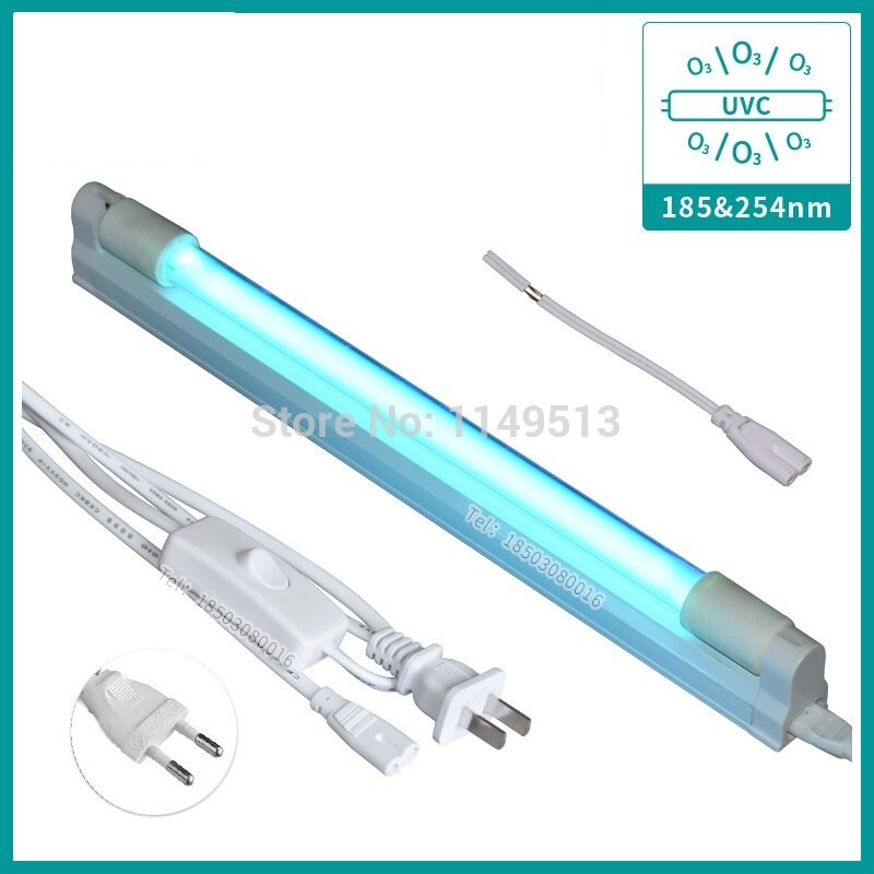 Uv Desinfectie Lamp T5 Uv Kiemdodende Geïntegreerde Buis 4W 6W 8W Huishoudelijke O₃ Mijt Sterilisatie Lamp Uv kiemdodende Buis Lamp: 8w