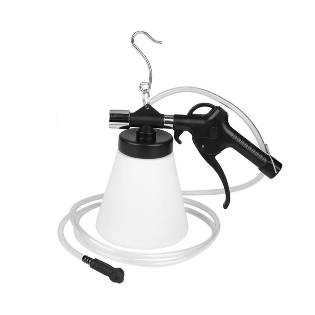 Pneumatic Air Brake Bleeder Kit Plastic Clutch Vacuum Bleeding Extractor Fluid Fill Change Machine Double Pot 10 Pieces Set