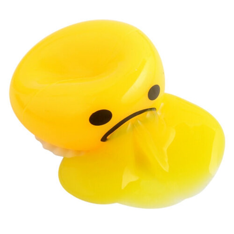 4pcs Squishy Puking Egg Yolk Stress Ball With Yellow Yolk Party Game Relieve Stress Party Festival toys Decor