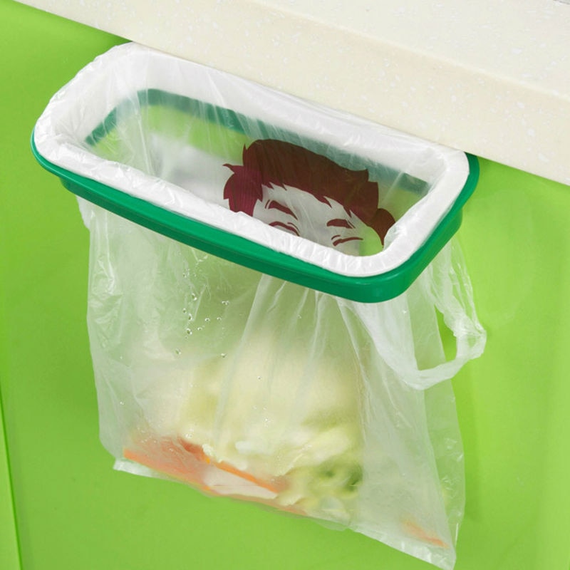 Garbage Storage Rack Cupboard Hanger Household Cleaning Tools Waste Bins Kitchen Hanging Trash Rubbish Bag Holder: Default Title