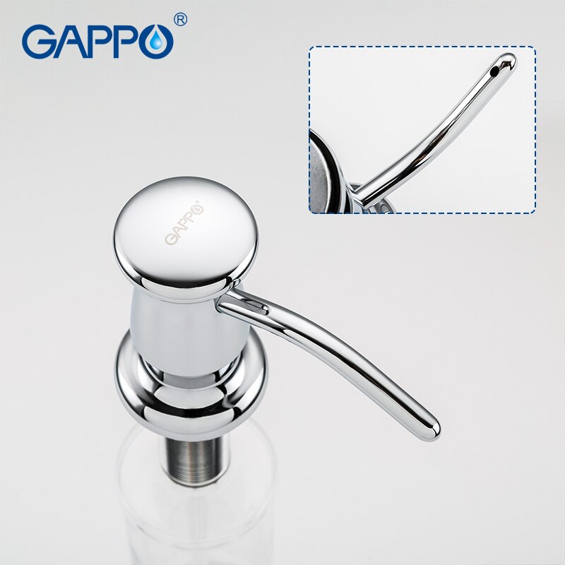 Liquid Soap Dispenser Brass Deck Mounted Kitchen Soap Dispensers Round Counter top Dispenser