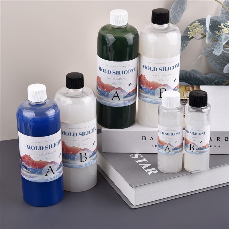 Pegamento de resina epoxi AB 1:1, pegamento de cristal endurecedor muy adhesivo para fabricación de joyas, accesorios de goma, 200/500/1000g