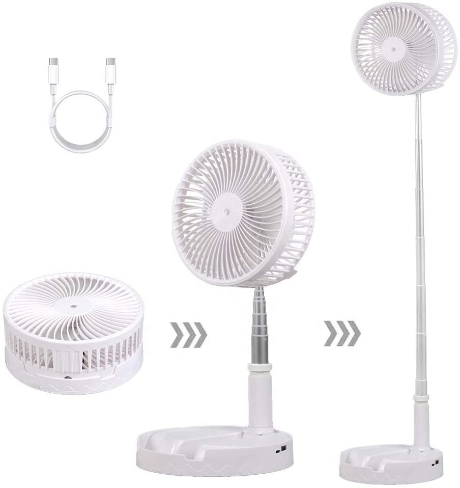 Lille rundt bord indendørs gulv udendørs med bærbar campingstander foldbar genopladelig ventilator husholdningsapparat brugerdefineret foldbar ventilator