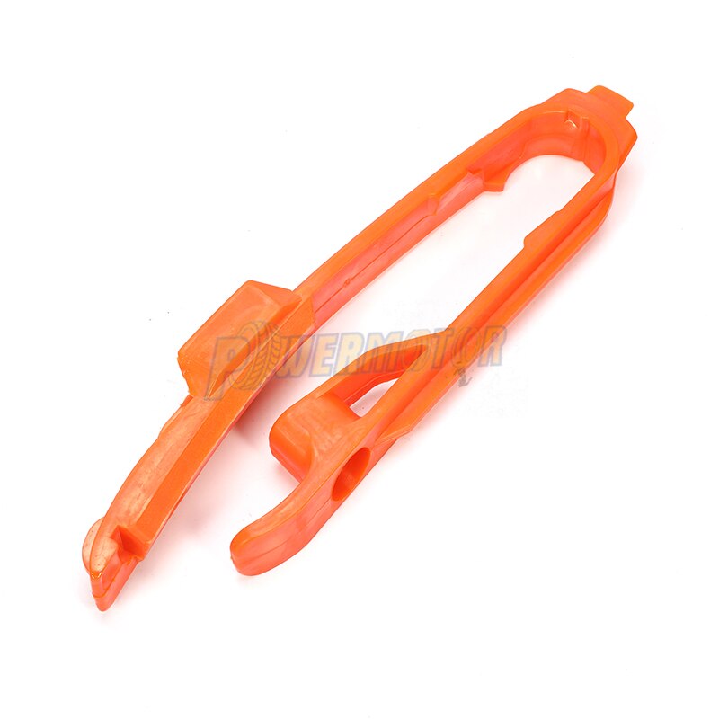 Orange Chain Slider Sliding Swingarm Guide With Brake Hose Clamp For KTM SX SXF SMR XC XCF 125 150 200 250 350 450 525