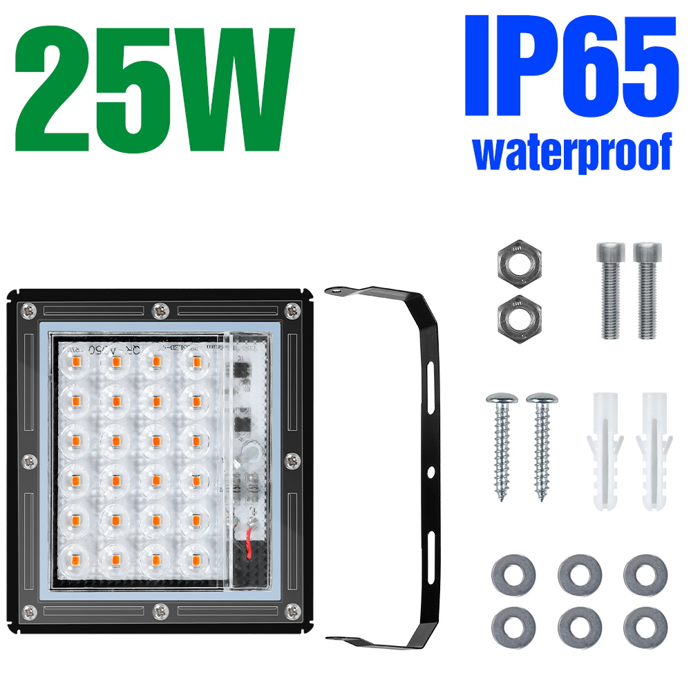 LED-Wachstumslicht, volles Spektrum, Gewächshauszelt, Wachstumsbox, Blumensamen, Gemüse, Hydrokultur-Anbau, Pflanzenlampe, 25 W, 50 W, 100 W, 200 W: verrotten / EU
