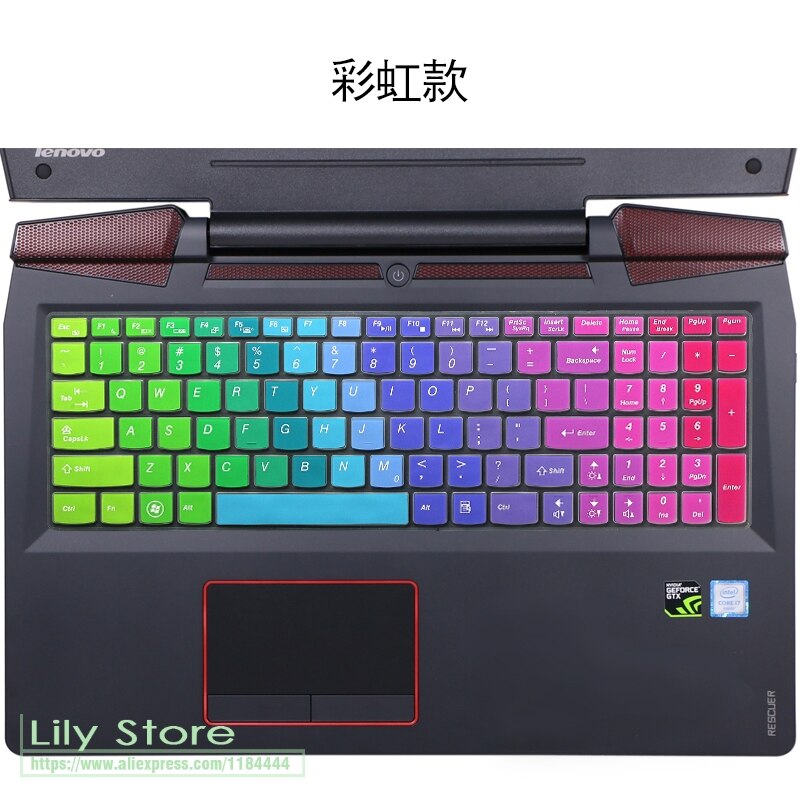Dla Lenovo IdeaPad 100 300 500 700 900 serii 300-17ISK 700-17ISK Y700-17ISK Y700-17 17.3 cal 17 klawiatura silikonowa pokrywa: rainbow