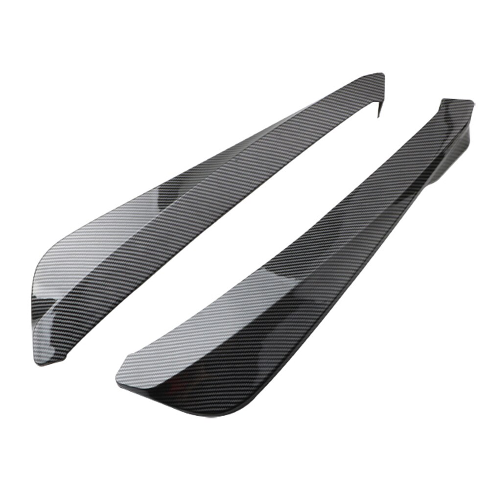 1 Paar Car Rear Canards Universele Auto Body Kit Carbon Fiber Look Abs Plastic Outdoor Anti-Weerstand Repareren Onderdelen