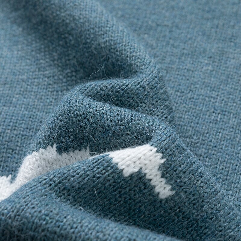 Huncher herr polotröja herr höst vinter slim fit stickad tröja med hög krage patchwork polokragar svarta tröjor för herr