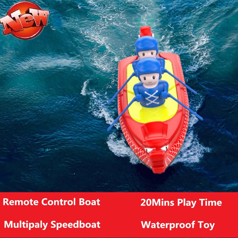 20 Minuten Spelen Waterdichte Afstandsbediening Rc Racing Boot 2.4G Elektrische Rc Speedboot Classic Speed Boot Model Multiplayer Water speelgoed