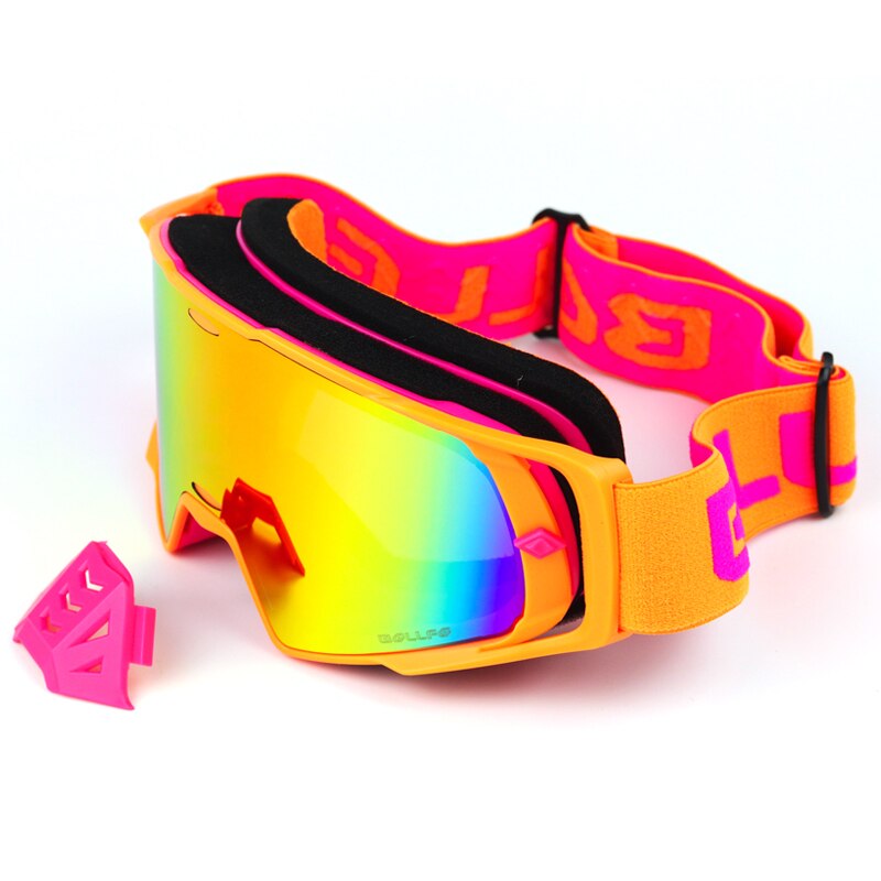 MX Goggle in Motorrad Gläser BOLLFO Moto-Cross Brille ATV aus Straße Schmutz Fahrrad Staubdicht Rennen Glas Anti Wind Brillen Brille