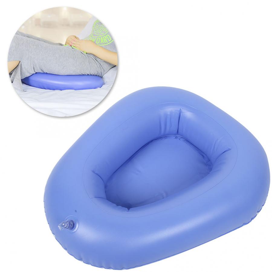 1 Set Bedpans Bathroom Bed Pans Air Inflation Bed Pan Bedridden Inflatable Cushions Potty Washable Portable Elderly Bedridden