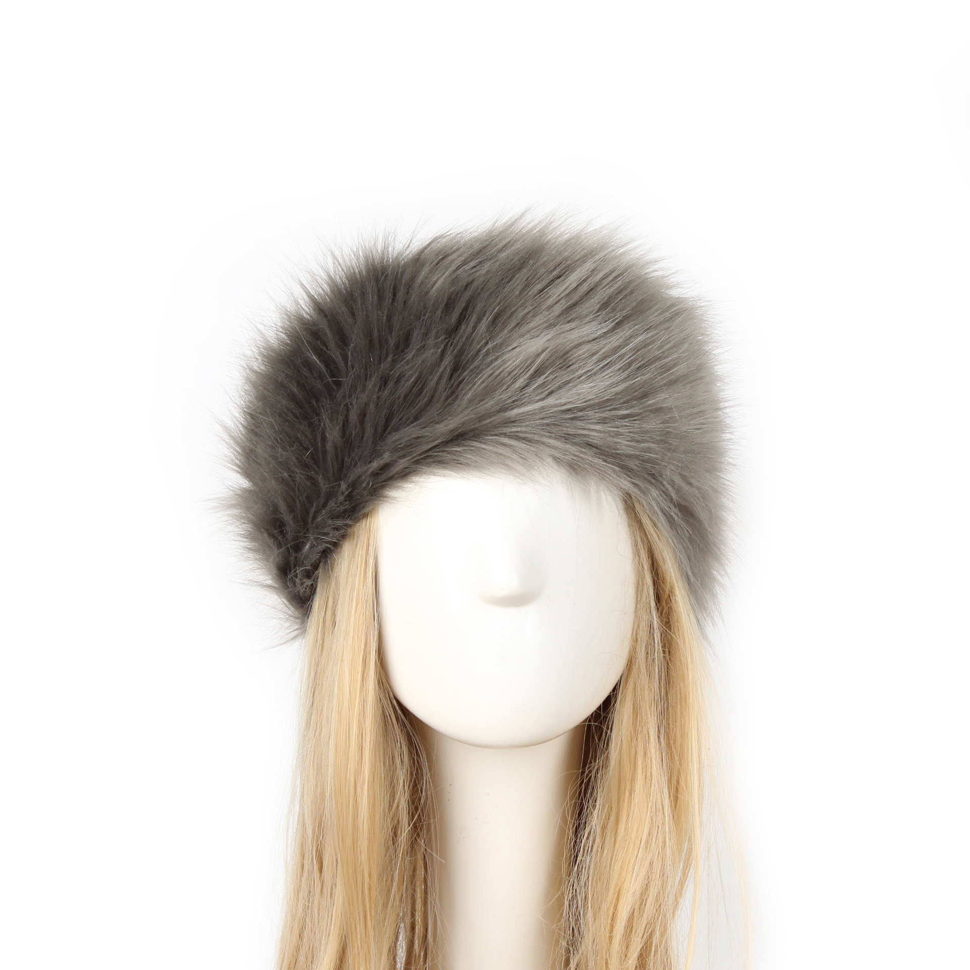 17 farver imiteret pels pandebånd kvinder vinter hatte varm pels faux bomber fluffy russiske kasketter øreværn pige udendørs ski sne ørevarmer: 07