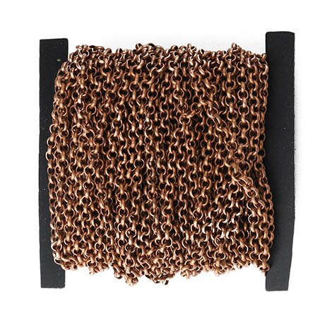 2 m/lot chaîne de collier en métal 3.2/4.8/5.8mm bijoux chaîne en vrac Rhodium/KC or/Gunblack/Bronze Antique pour la fabrication de bijoux: L / YELLOW