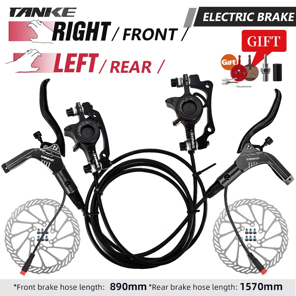 LD-210S Hydraulic Disc Brakes Kit For Electric Scooters - 2-PIN Power-Off Braking System