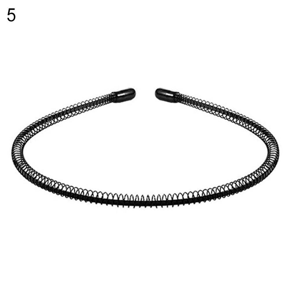 Diadema ondulada de Metal para hombre, horquillas para el pelo, accesorio para el pelo, bandanas para lavar la cara, accesorios para el cabello: 5