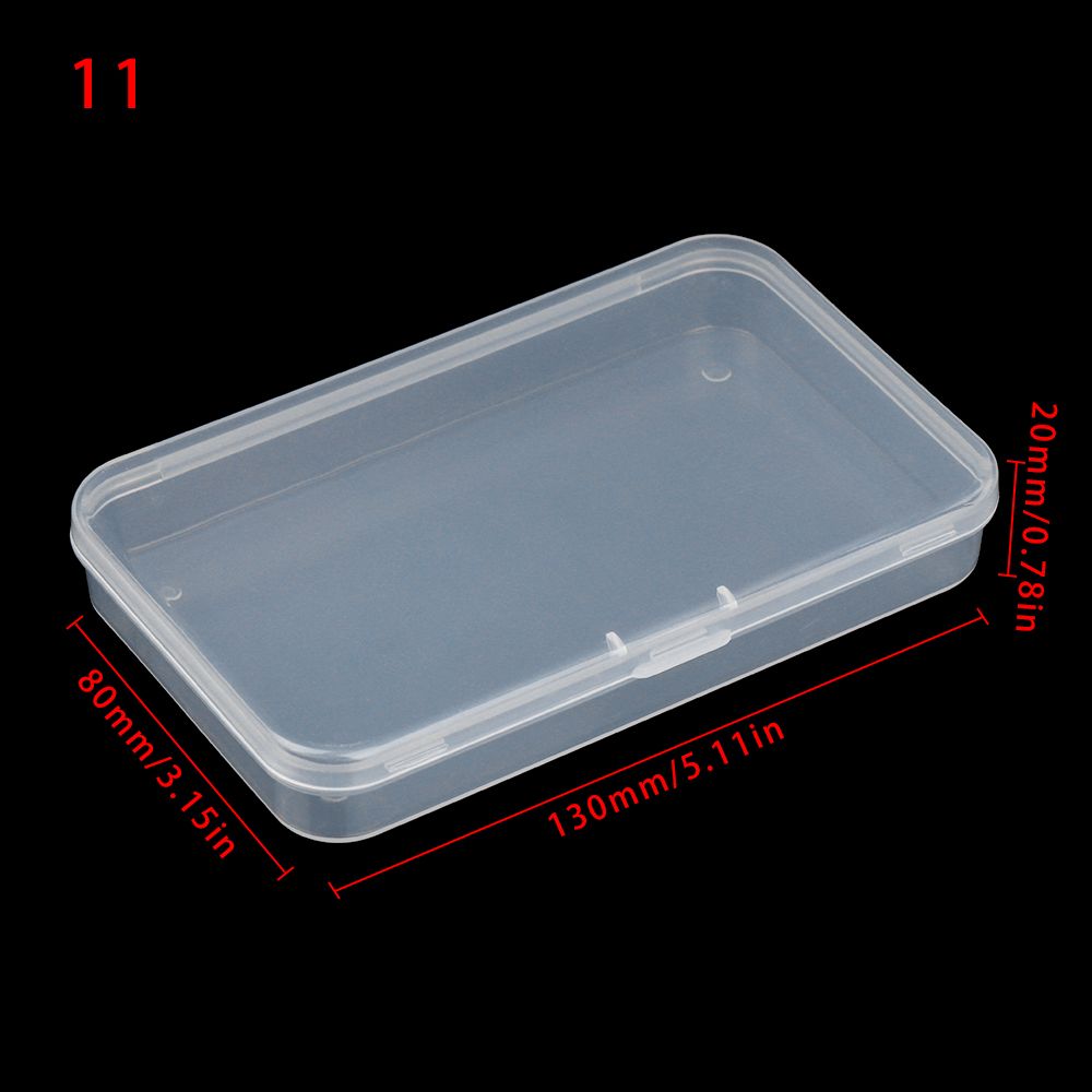 Ulike tidligere plast gjennomsiktig oppbevaringsboks småting mangfoldig organizer etui smykker øredobber ringetone perler beholder verktøy: Innsjøblått