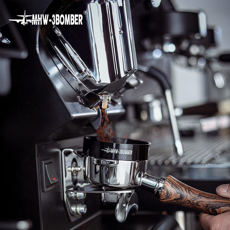 Mhw -3 bomber 58mm magnetisk doseringsring trakt al-legering opprinnelig stabil perfekt kaffeportafilter tilbehør svart eller gey