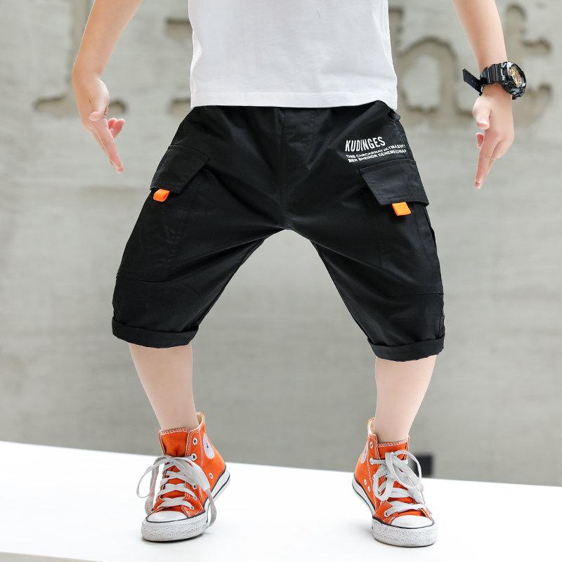 Teenagedrenge shorts bomuld børn cargo shorts med lommer 5 6 7 8 9 10 11 12 13 14 år gammel dreng korte sommerbukser