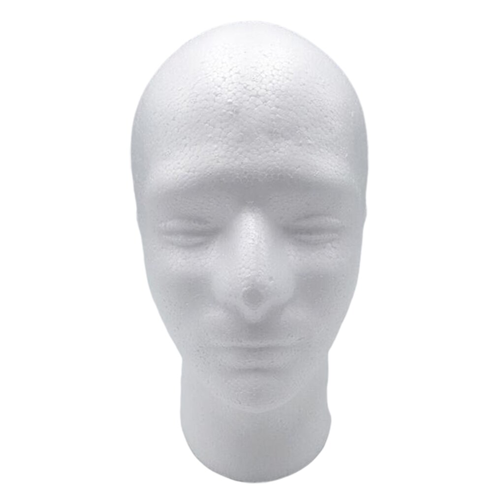 White Salon Man's Mannequin Stand Model For Wig Headset Headwear Jewelry Display: 02