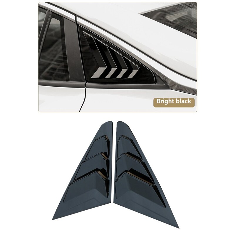 Rear Side Window Louvers, Scoop Louvers Cover Blinds for MG 5 MG5 Car Exterior Accessories