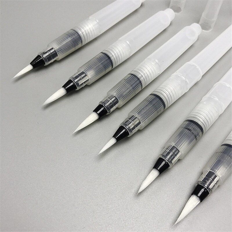 Stylo de calligraphie aquarelle S,M,L, pinceau d&#39;écriture plat, stylo de peinture d&#39;artiste, fournitures de papeterie scolaire et de bureau pour étudiants 3 pièces