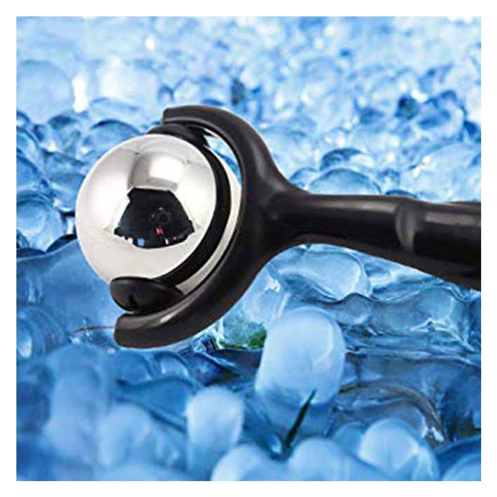 Roller Massage Bal Lichaam Nek Schouder Terug Been Massage Roller Dij Kalf Spier Fysieke Therapie Bal Rvs Gezicht