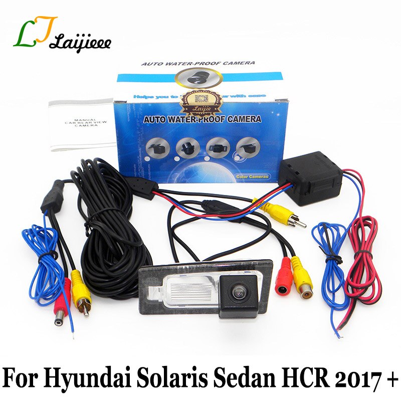 Voor Hyundai Solaris Sedan HCR /HD Nachtzicht Auto Backup Reverse Camera/Met Power Relais auto Achteruitkijk Camera