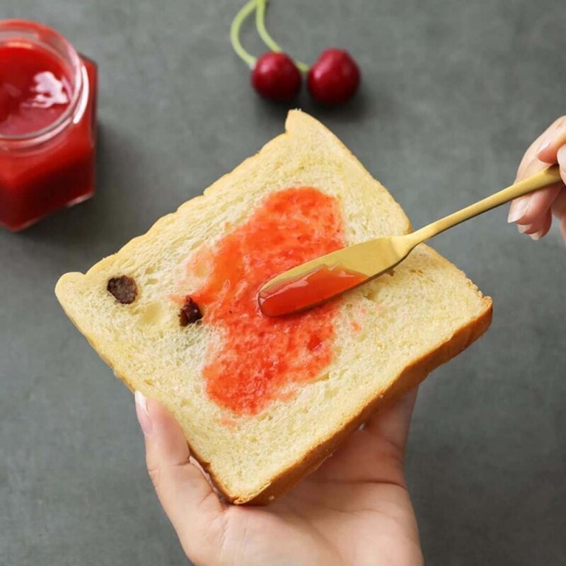 retro złota łopata łyżeczka robić kawy łyżeczka robić deserów ze stali nierdzewnej arbuz łyżka łyżka robić lodów końcówka łopata okrągła łyżka kuchenna