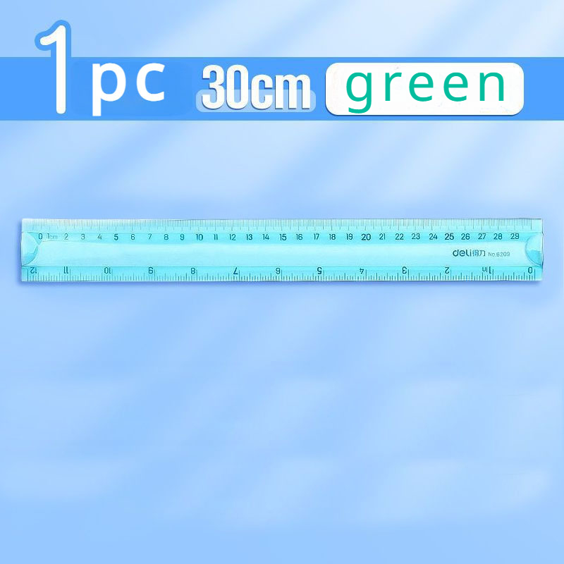 Student Aesthetic Stationery Soft RulerCute Color Ruler 30CM Soft Ruler Flexible Ruler 20CM School Supplies Kawaii Stationery: Blue